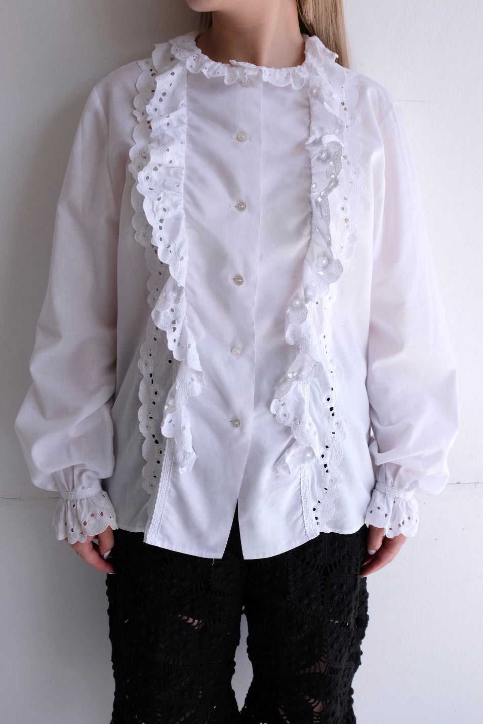 MALION vintage レース袖 カシュクールブラウス MALION vintage レース袖 カシュクールブラウス - メルカリ