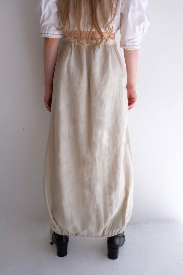 linen long skirt
