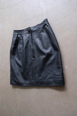 leather mini skirt
