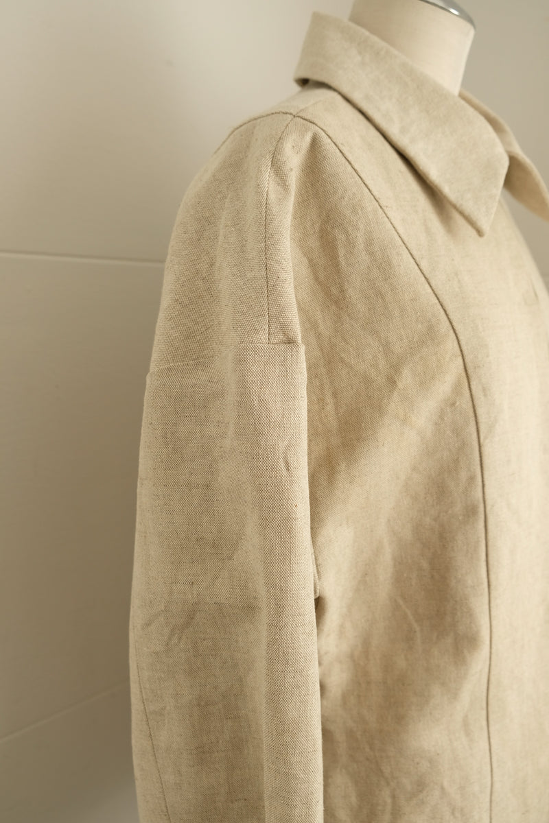 linen patchwork jacket