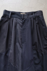 summer suit tuck wide pants