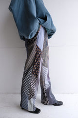 tie patchwork easy pants