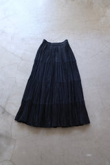 pleats long skirt
