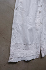cutwork lace frill half pants
