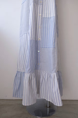 stripe frill dress