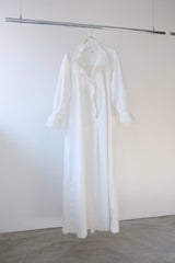 antique lace collar  night long dress