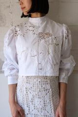 cutwork short blouse A