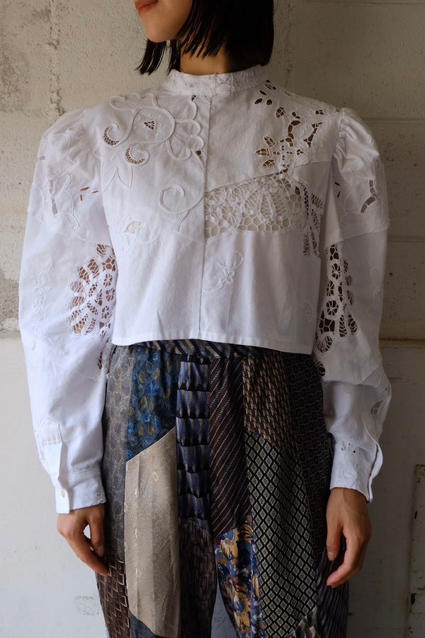 cutwork short blouse C