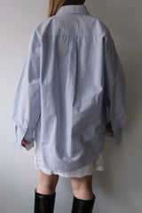 stripe button down long sleeve shirt