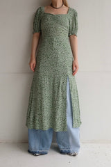 flower print  long dress