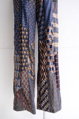 tie patchwork easy pants