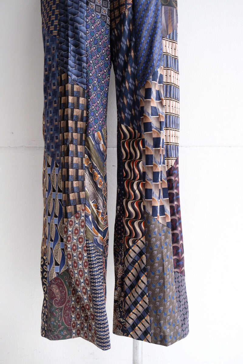 tie patchwork easy pants