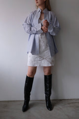 stripe button down long sleeve shirt