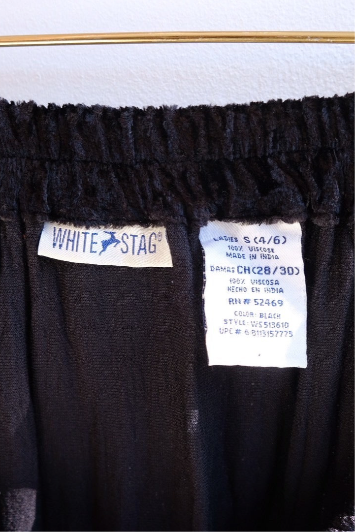 velvet long skirt