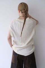 military rib patchwork vest