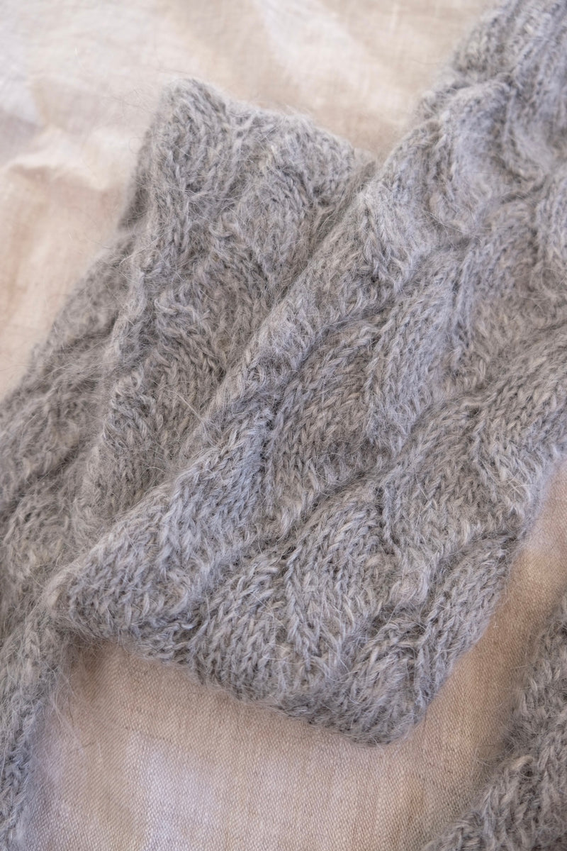 mohair knee-high socks