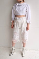 crochet lace half pants