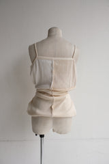 military rib patchwork cardigan