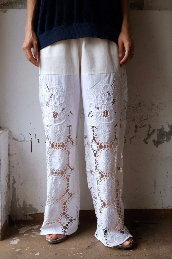 crochet lace pants F