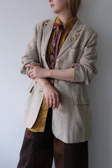 linen tailored jacket