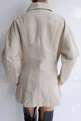 linen patchwork jacket