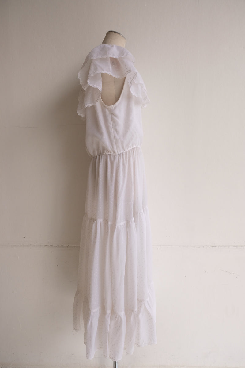 frill tiered long dress