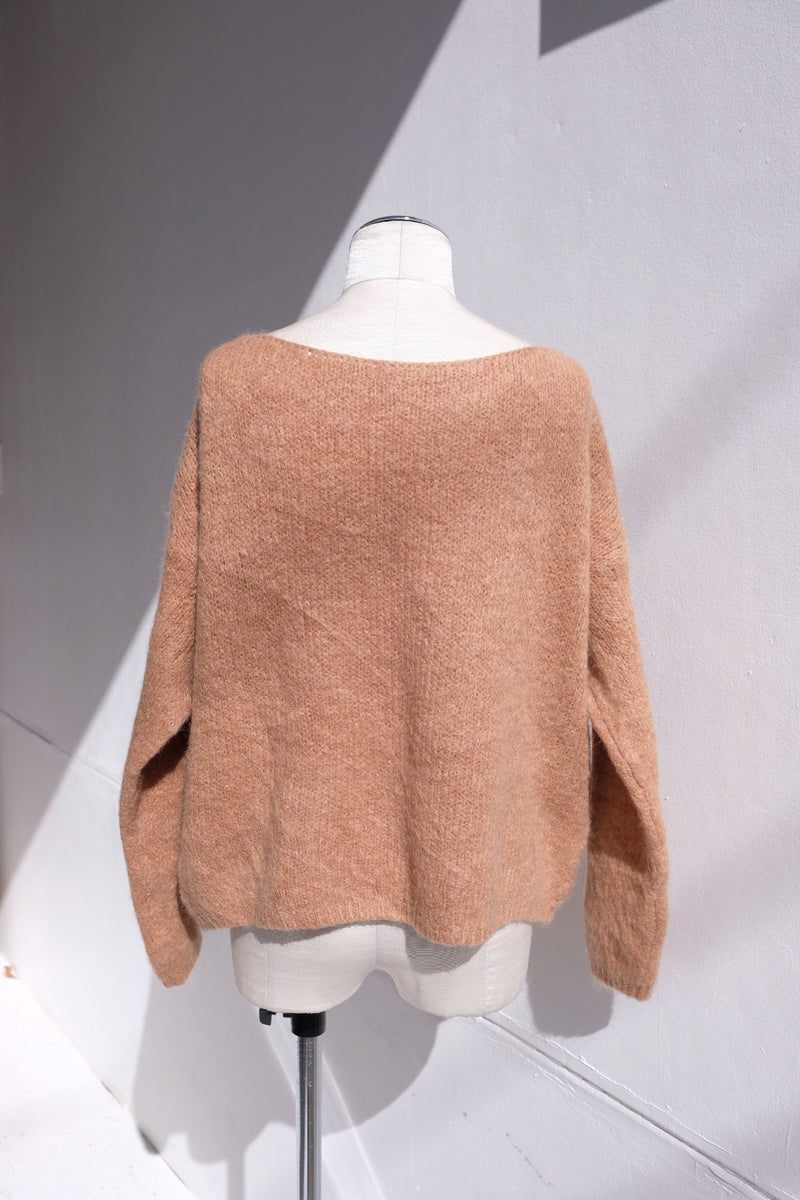 mohair knit cardigan