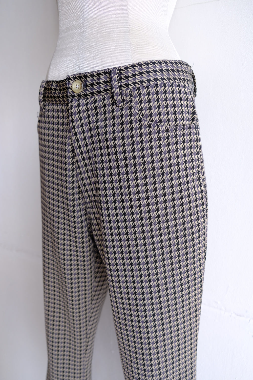 houndstooth pattern pants – MALION vintage