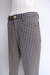 houndstooth pattern pants