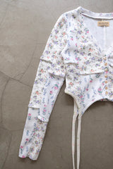 vintage floral gater cardigan