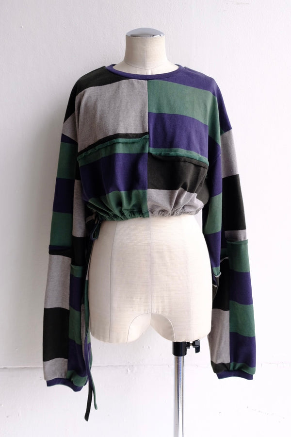cropped jersey top
