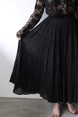 pleats long skirt