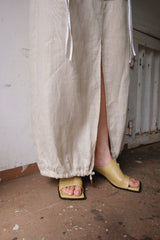 linen long skirt