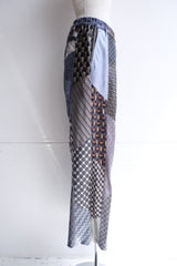 tie patchwork easy pants