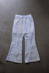 crochet lace flare pants
