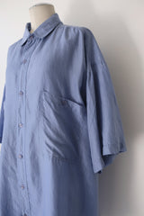 half sleeve silk shirt