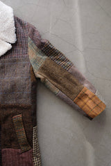 tweed boa coat