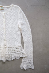 mohair knit cardigan
