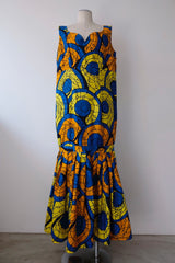 african batik nosleeve dress