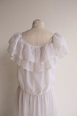 frill tiered long dress