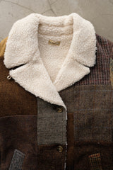 tweed boa coat