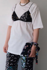 flower rayon bra top