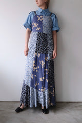 flower rayon long dress