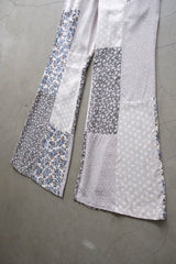 flower rayon flare pants