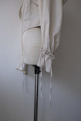 mermaid fin linen blouse