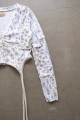vintage floral gater cardigan