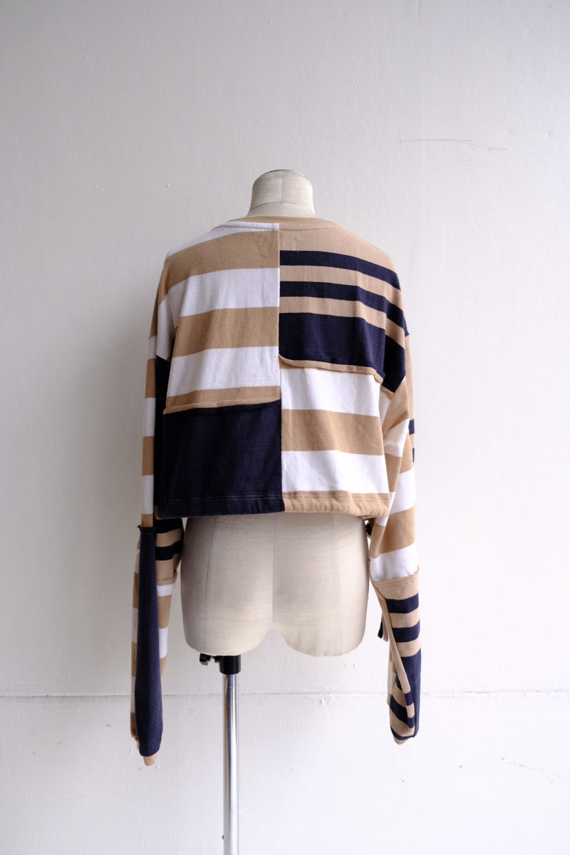 cropped jersey top