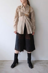 half wide pants / M