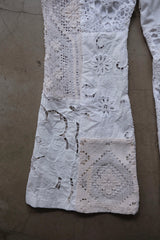 crochet lace flare pants