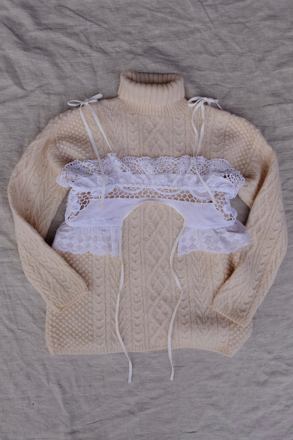 トップス malion vintage 4way lace camisole 4way lace camisole-B – MALION vintage